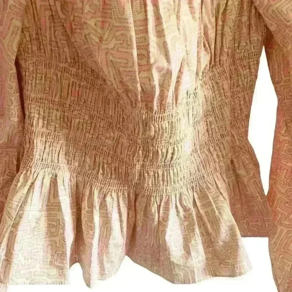 STAUD Long Sleeve Peplum Jules Top Size Large NWT - Picture 7 of 11